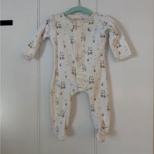 Magnetic Me Bear on a Bicycle Printed Footie